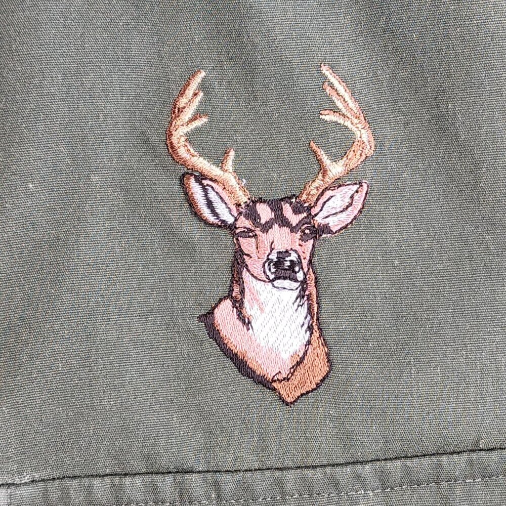 VTG Red Head L Large Shooting Shirt Mens Olive Button Up Buck Hunting Redhead LS - Picture 5 of 9